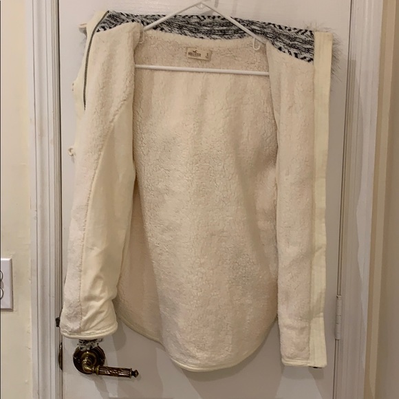 Hollister Sherpa lined faux fur hooded coat - Picture 2 of 8